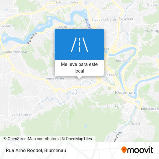 Rua Arno Roedel mapa