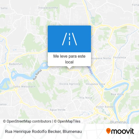 Rua Henrique Rodolfo Becker mapa