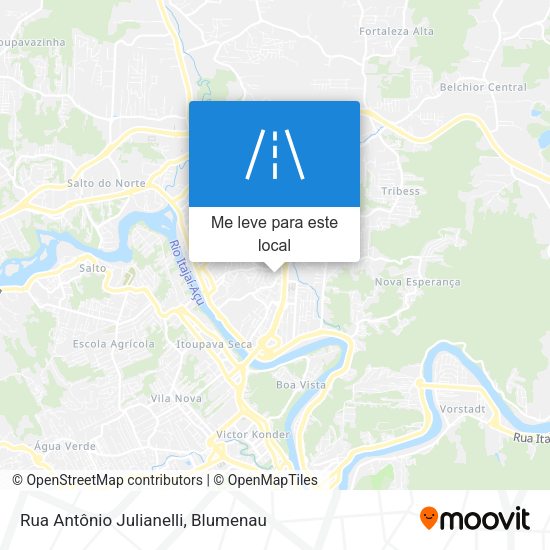 Rua Antônio Julianelli mapa