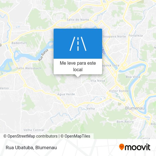 Rua Ubatuba mapa