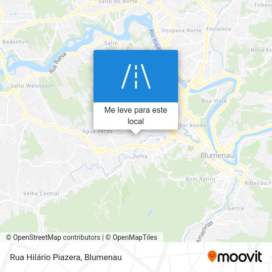 Rua Hilário Piazera mapa
