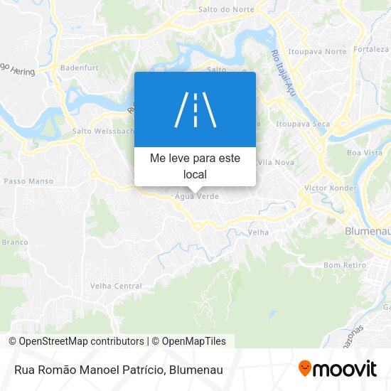 Rua Romão Manoel Patrício mapa