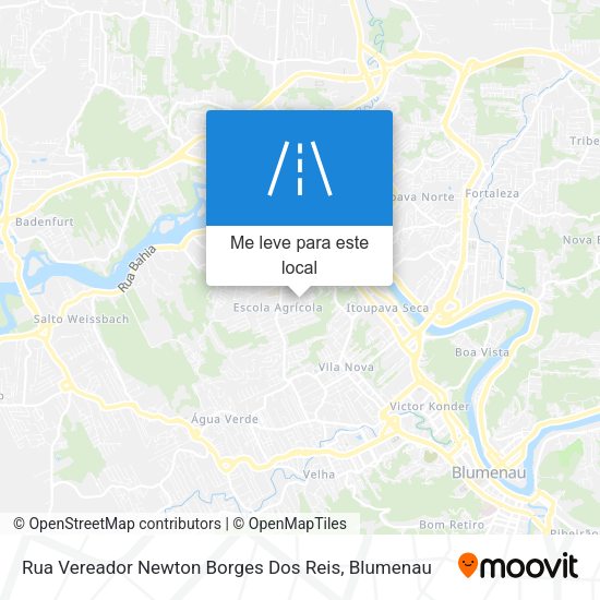 Rua Vereador Newton Borges Dos Reis mapa