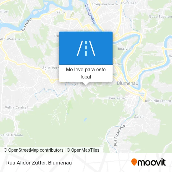 Rua Alidor Zutter mapa