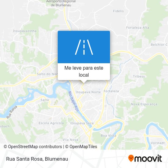 Rua Santa Rosa mapa