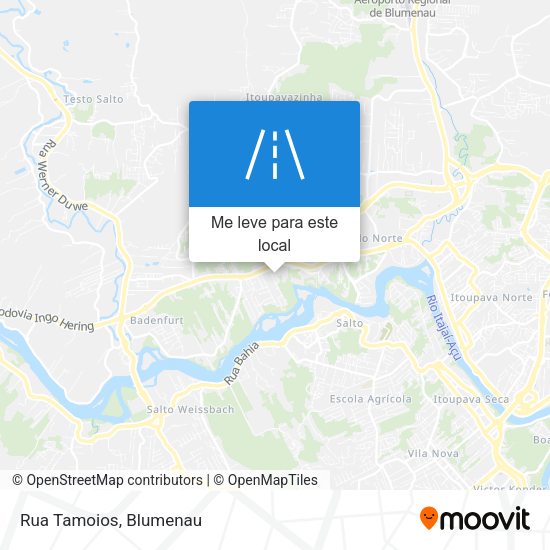 Rua Tamoios mapa