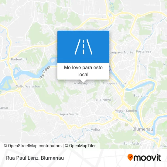 Rua Paul Lenz mapa