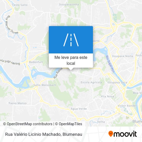 Rua Valério Licínio Machado mapa