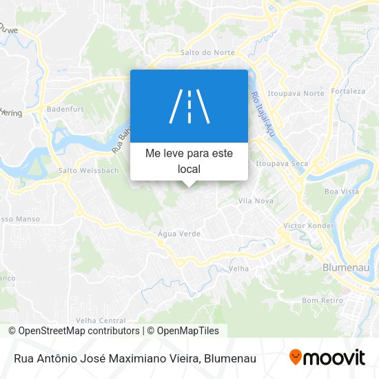 Rua Antônio José Maximiano Vieira mapa