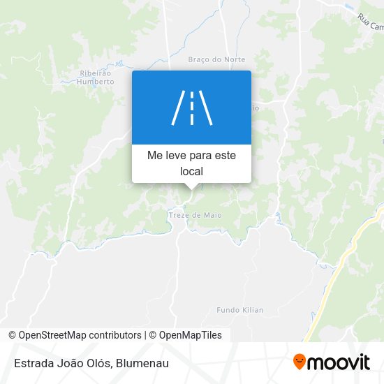 Estrada João Olós mapa