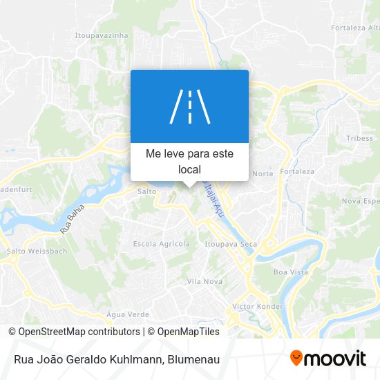 Rua João Geraldo Kuhlmann mapa