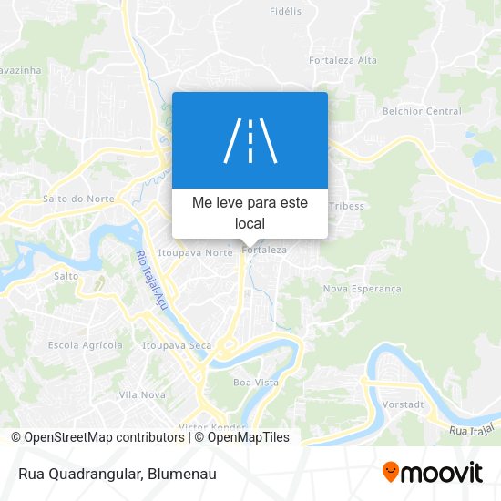 Rua Quadrangular mapa
