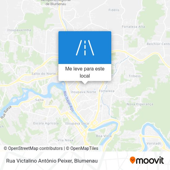 Rua Victalino Antônio Peixer mapa