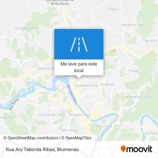 Rua Ary Taborda Ribas mapa
