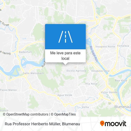 Rua Professor Heriberto Müller mapa