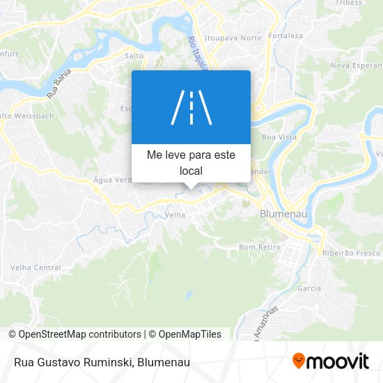 Rua Gustavo Ruminski mapa