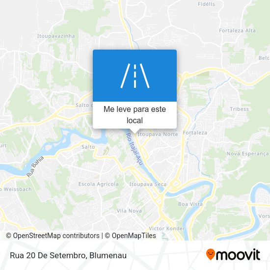 Rua 20 De Setembro mapa