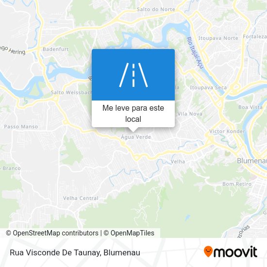Rua Visconde De Taunay mapa
