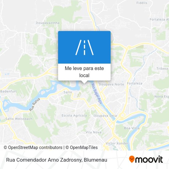 Rua Comendador Arno Zadrosny mapa