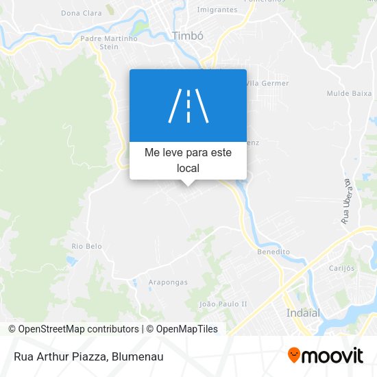 Rua Arthur Piazza mapa