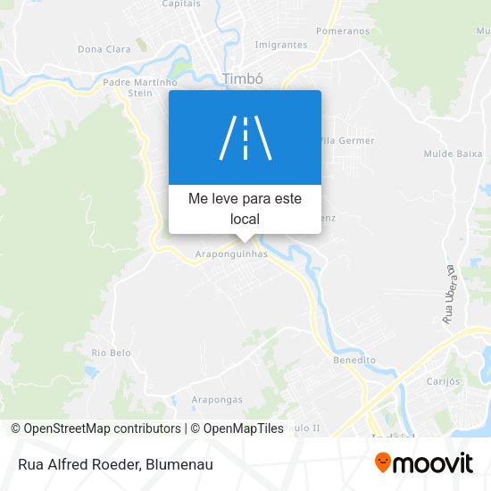 Rua Alfred Roeder mapa