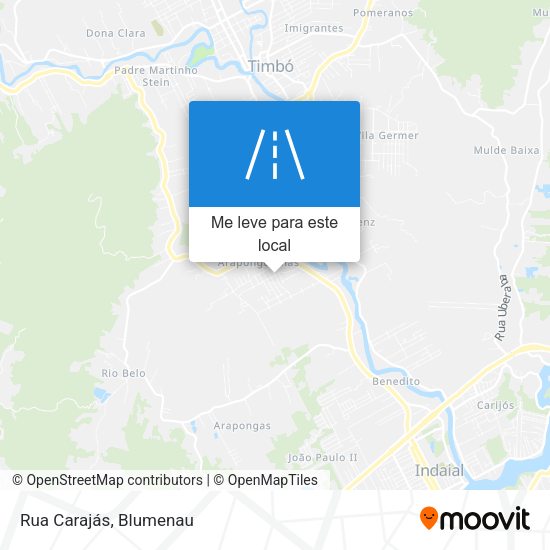 Rua Carajás mapa