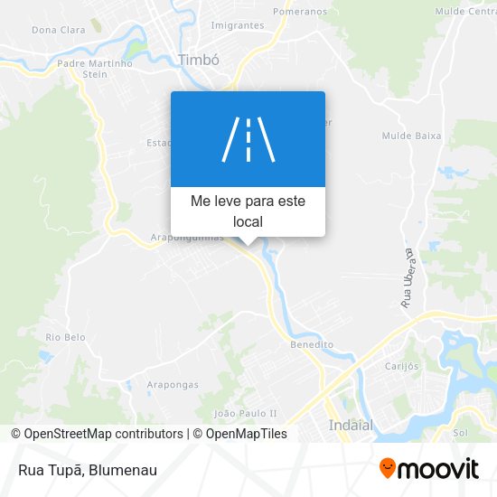 Rua Tupã mapa