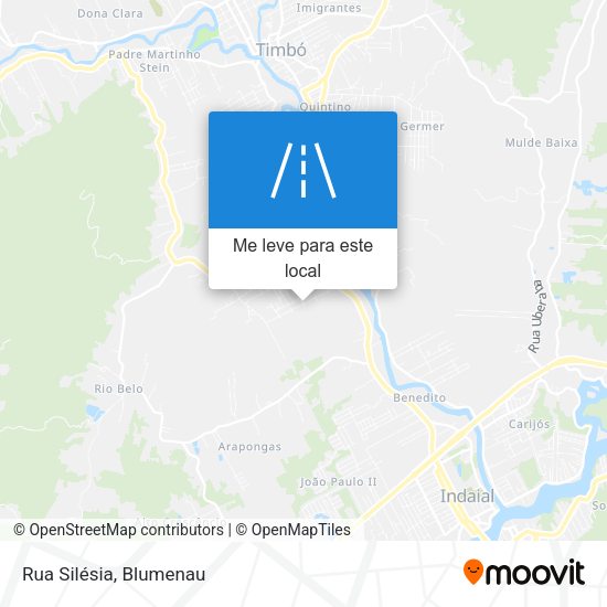 Rua Silésia mapa