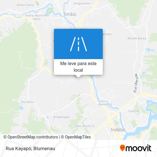 Rua Kayapó mapa