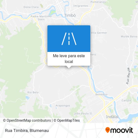 Rua Timbira mapa
