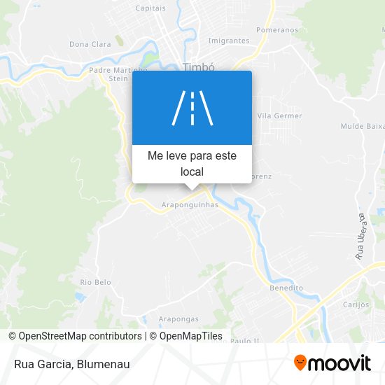 Rua Garcia mapa