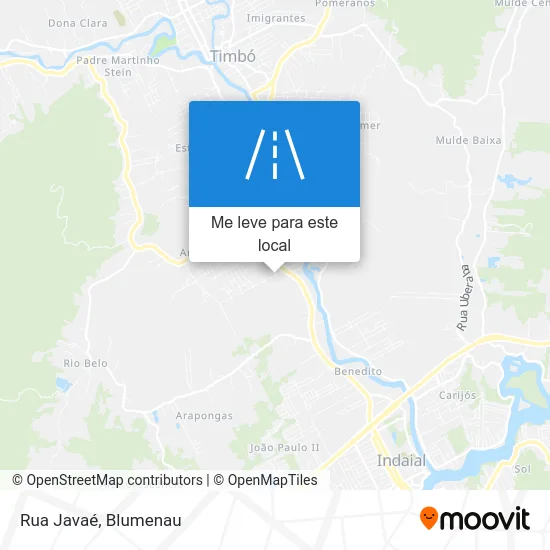 Rua Javaé mapa