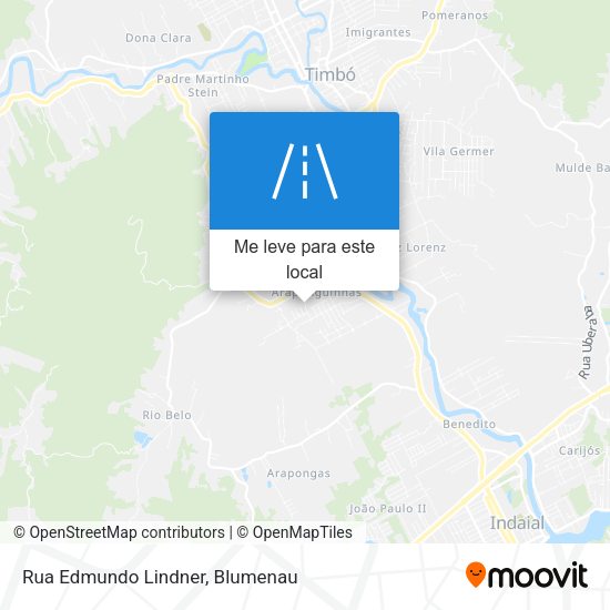 Rua Edmundo Lindner mapa