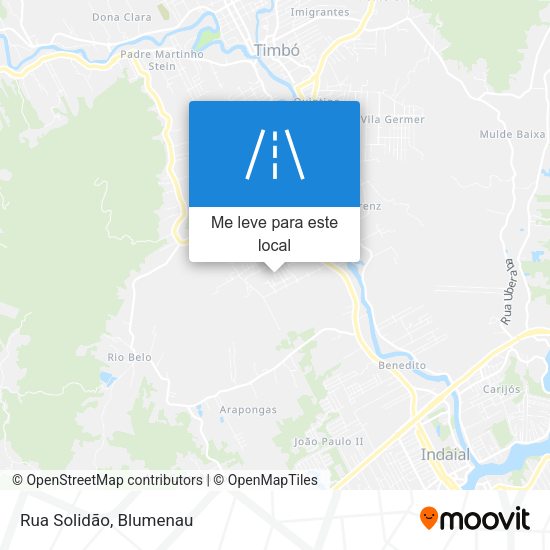 Rua Solidão mapa