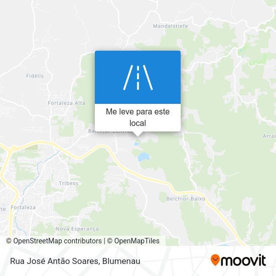 Rua José Antão Soares mapa