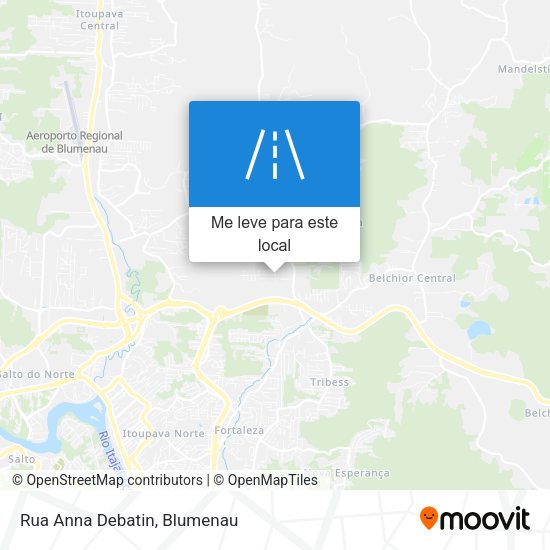 Rua Anna Debatin mapa