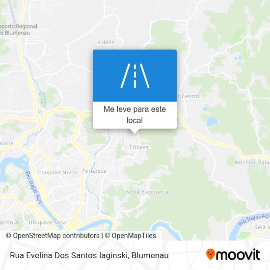 Rua Evelina Dos Santos Iaginski mapa