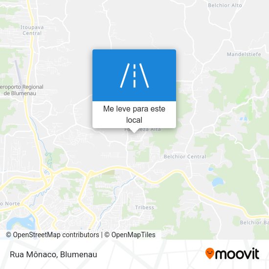 Rua Mônaco mapa
