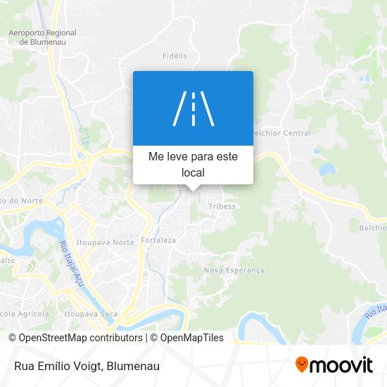 Rua Emílio Voigt mapa