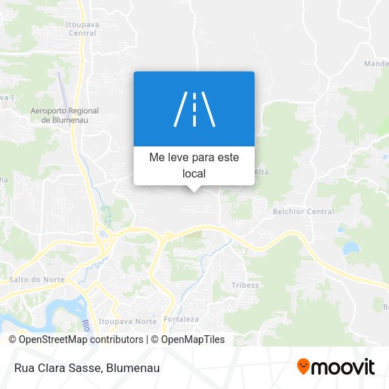 Rua Clara Sasse mapa