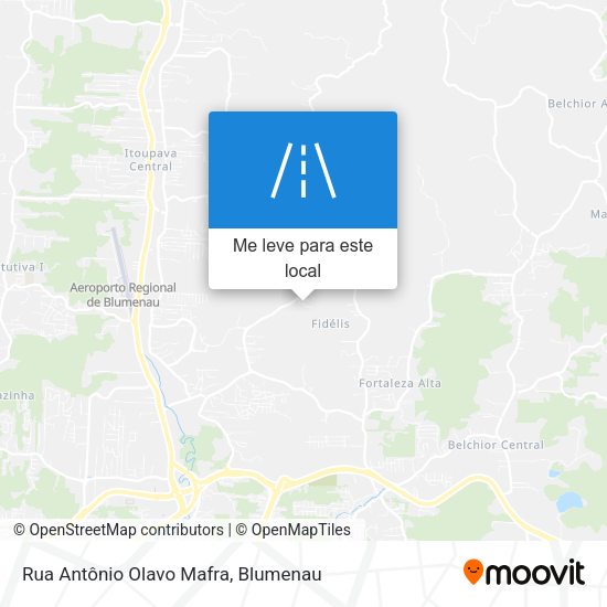 Rua Antônio Olavo Mafra mapa