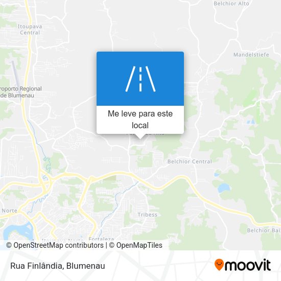 Rua Finlândia mapa