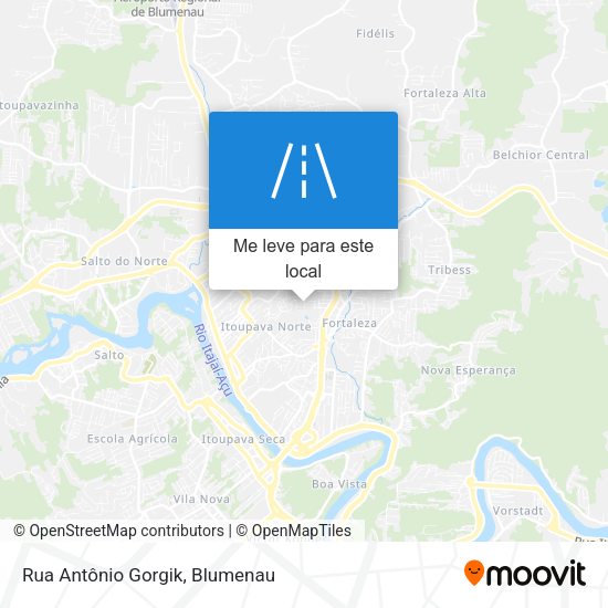 Rua Antônio Gorgik mapa