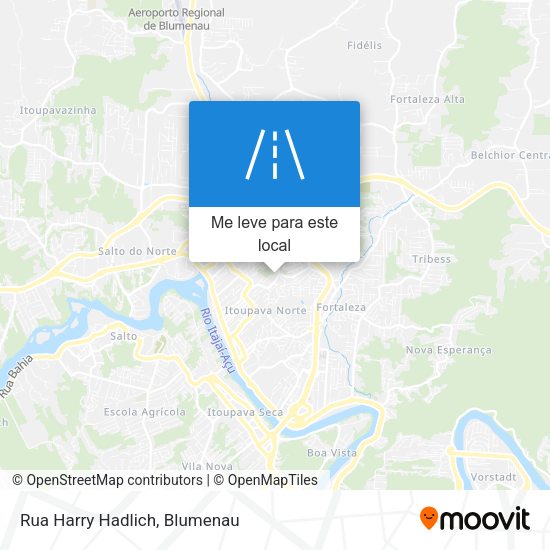 Rua Harry Hadlich mapa