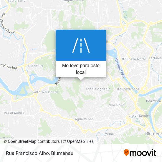 Rua Francisco Albo mapa
