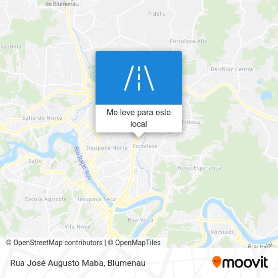 Rua José Augusto Maba mapa