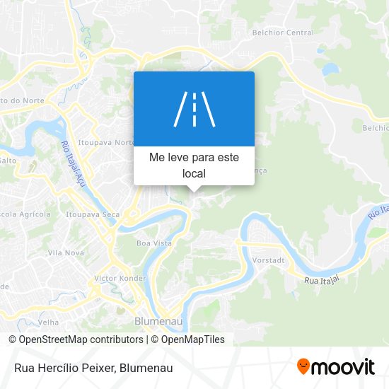 Rua Hercílio Peixer mapa
