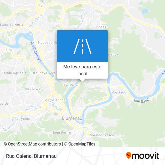 Rua Caiena mapa
