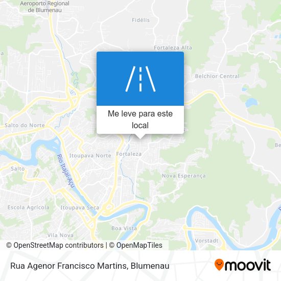 Rua Agenor Francisco Martins mapa