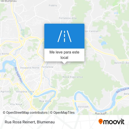 Rua Rosa Reinert mapa